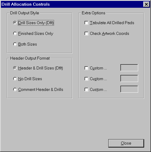 Drill Controls